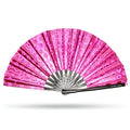 Holographic Pink Dream XL Hand Fan