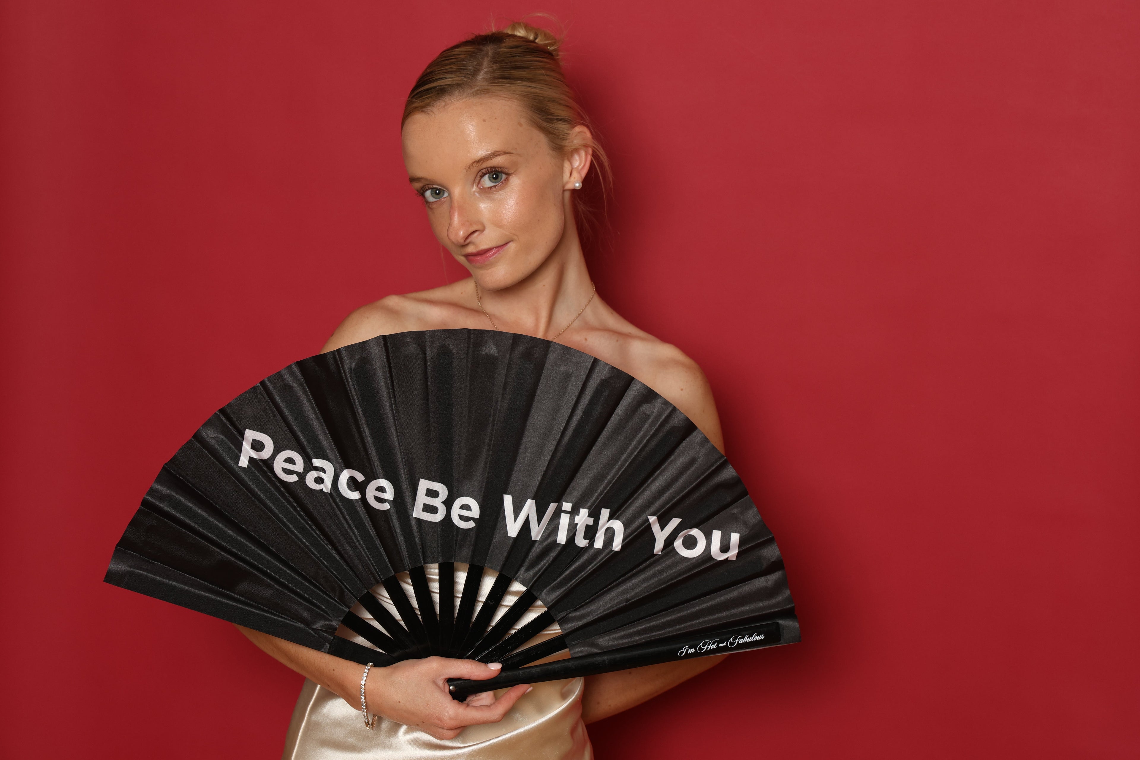 Peace Be With You XL Hand Fan