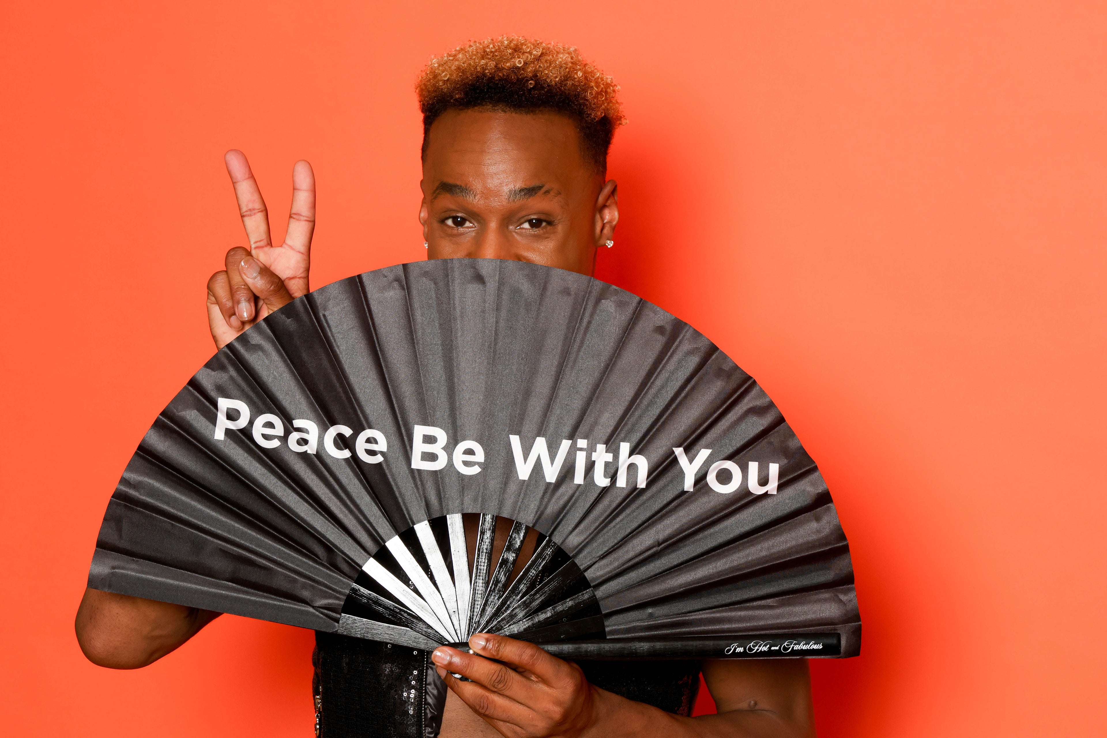 Peace Be With You XL Hand Fan