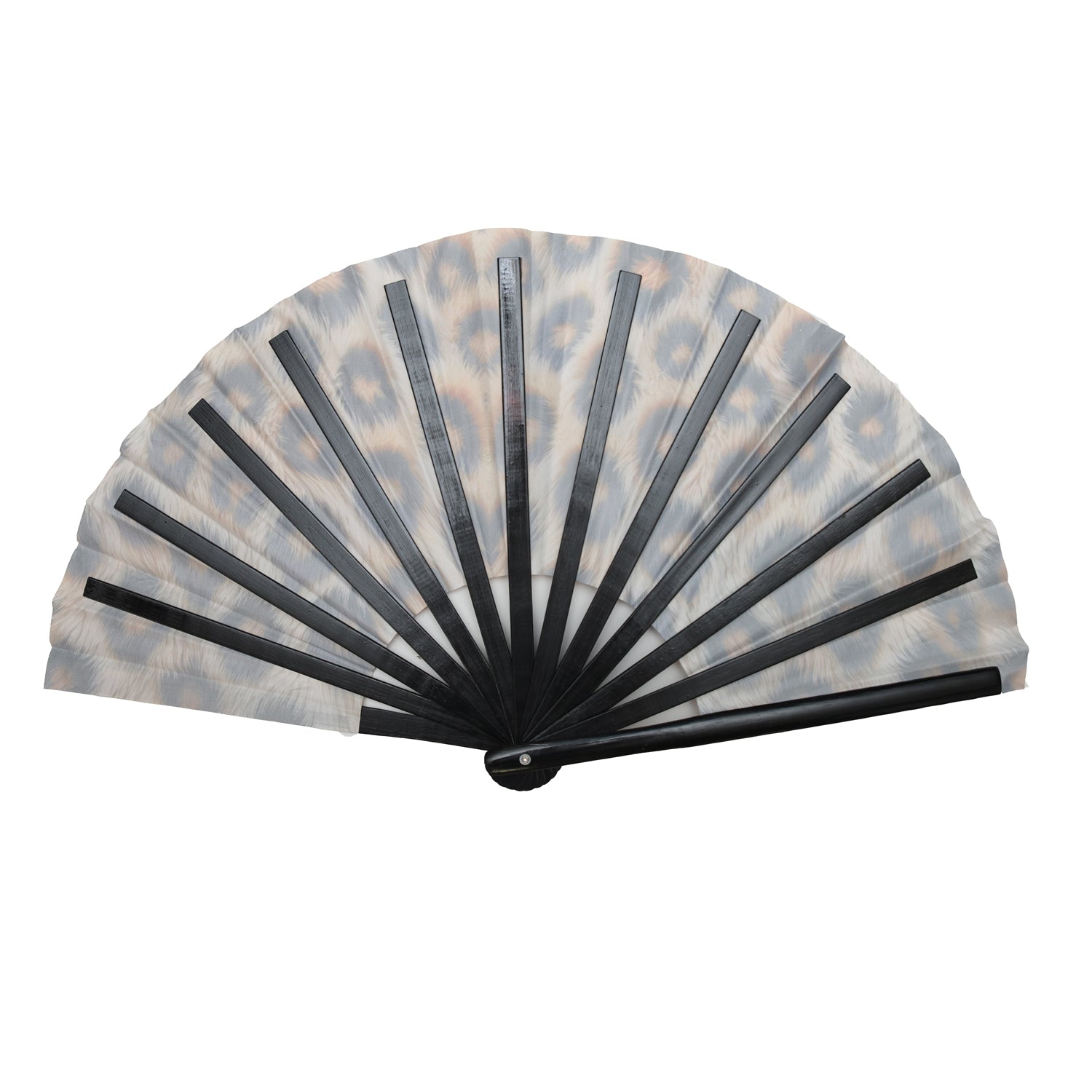 Leopard Print XL Hand Fan
