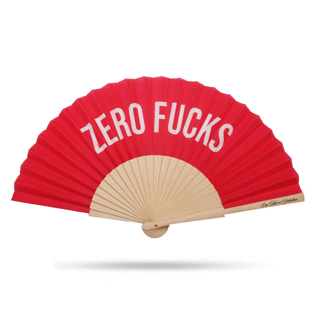 Zero F*cks Hand Fan