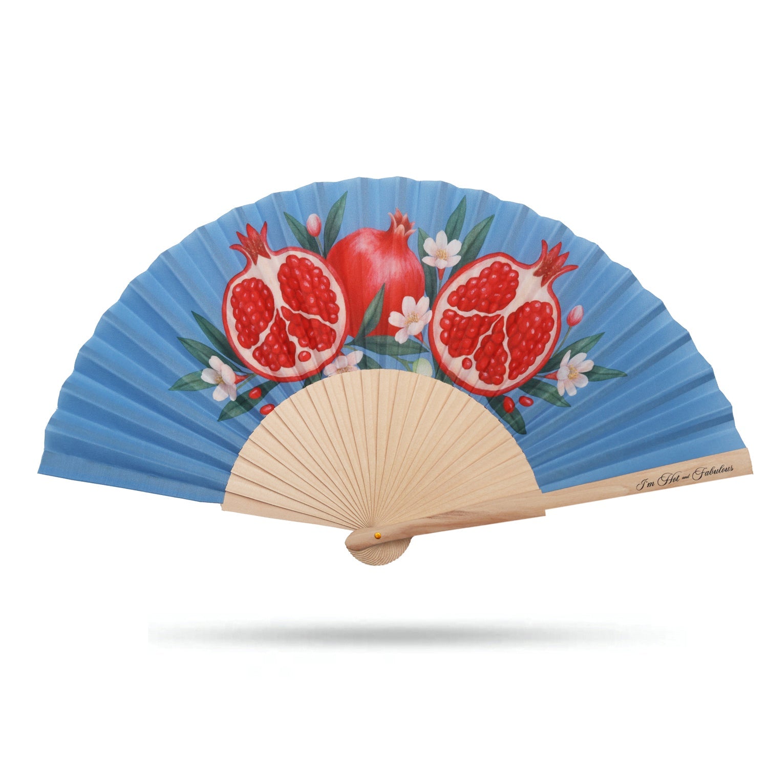 Pomegranate Hand Fan