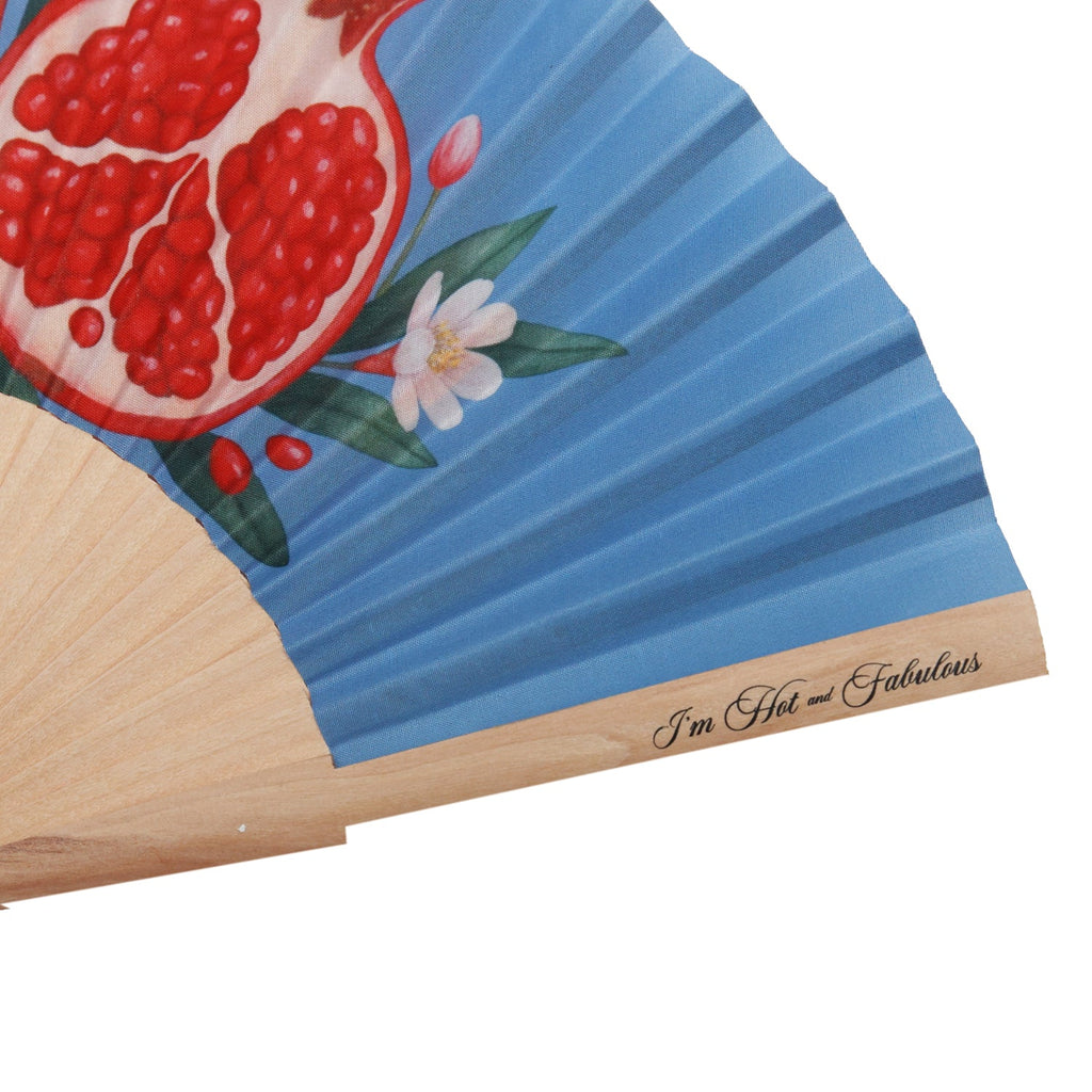 Pomegranate Hand Fan