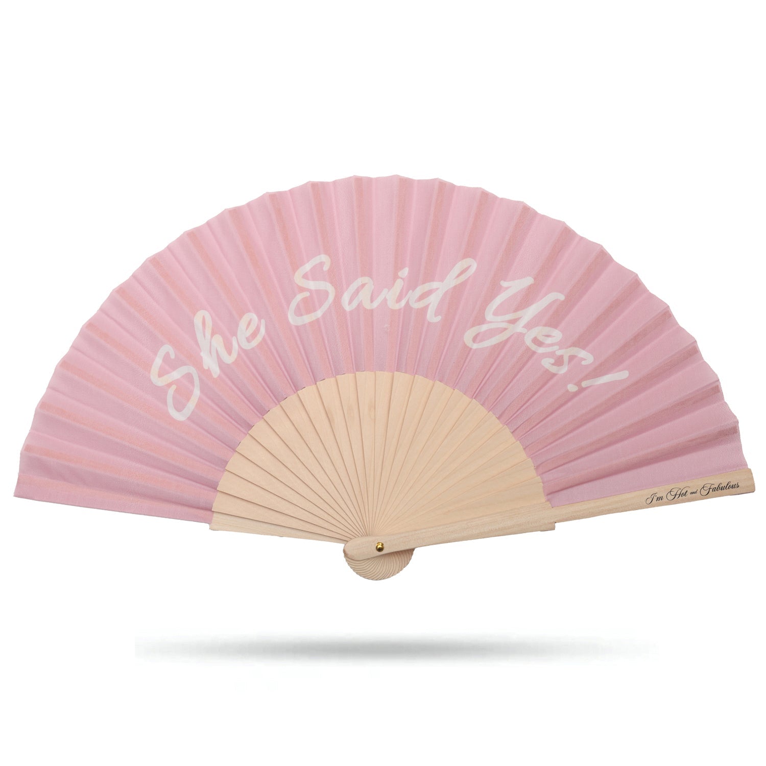 She Said Yes Hand Fan