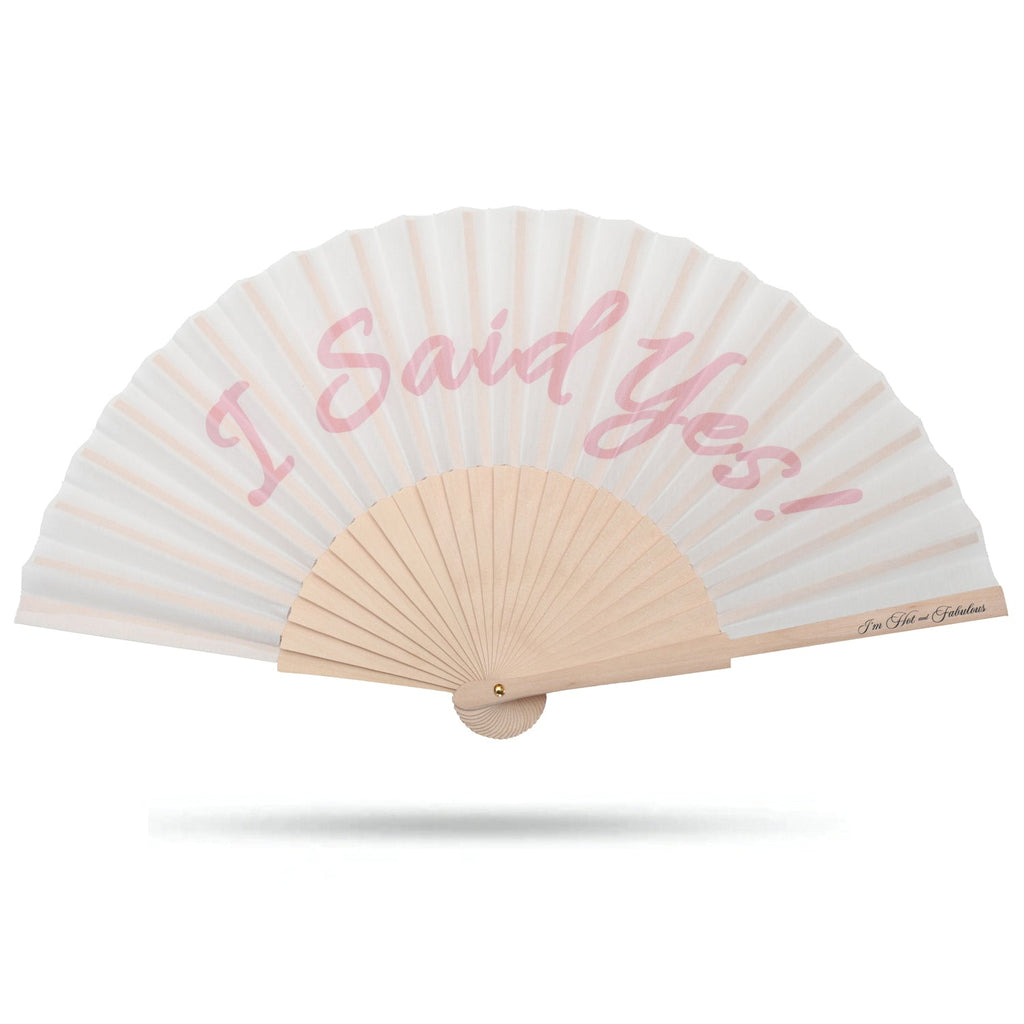 I Said Yes Hand Fan