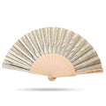 Gold Sparkle Hand Fan