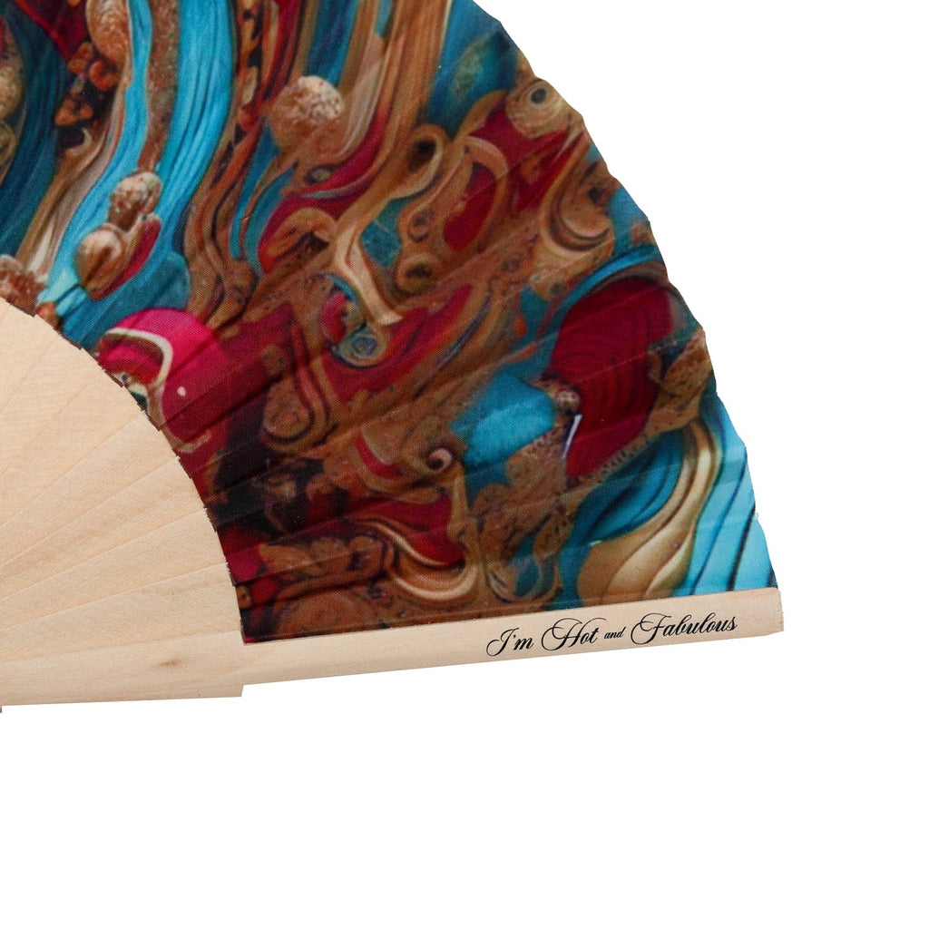 Baroque Swirl Hand Fan