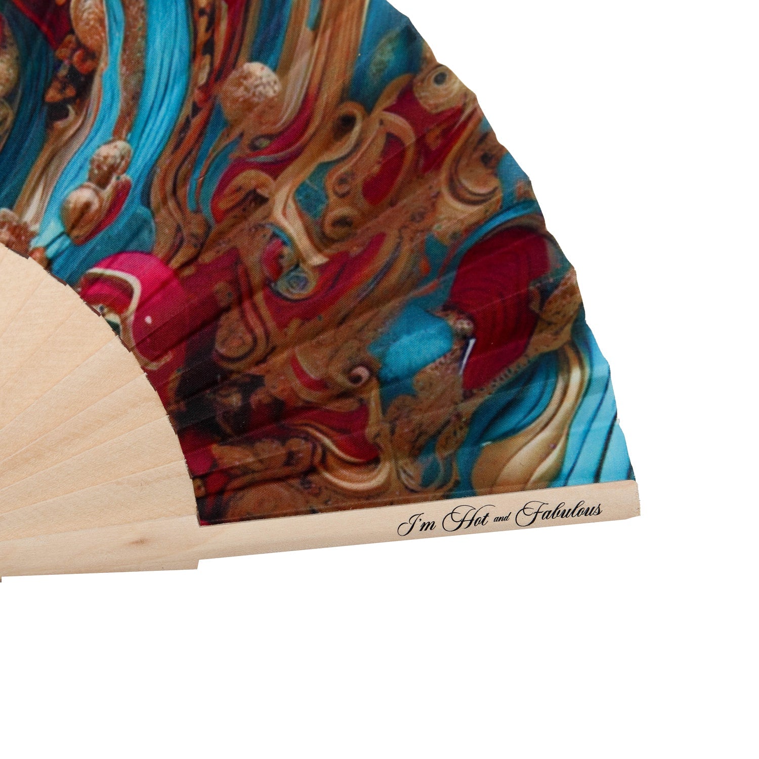 Baroque Swirl Hand Fan