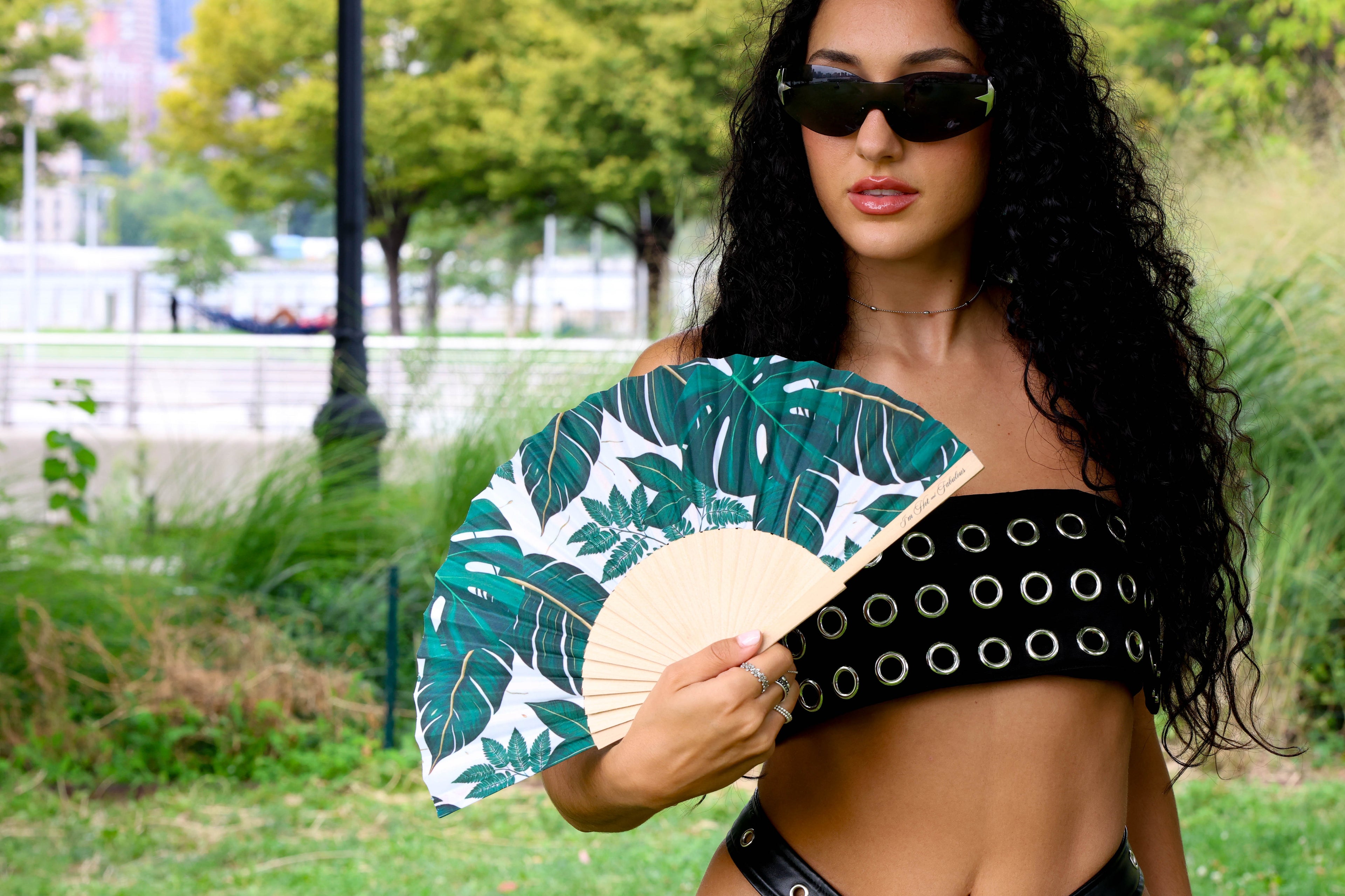 Tropical Bliss Hand Fan