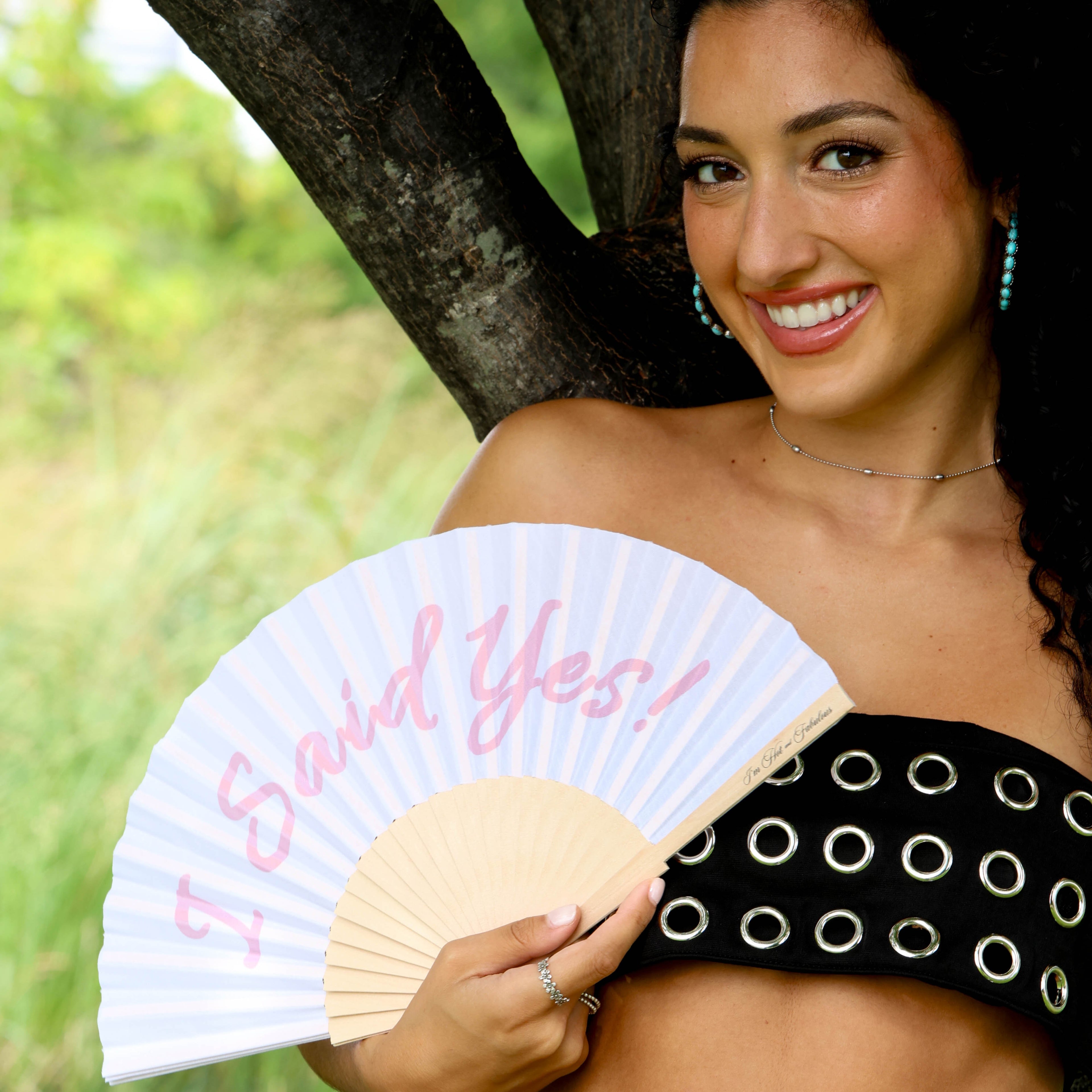 I Said Yes Hand Fan