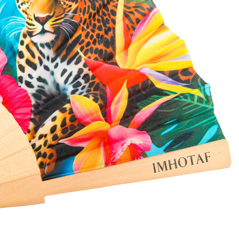 Jungle Majesty Hand Fan