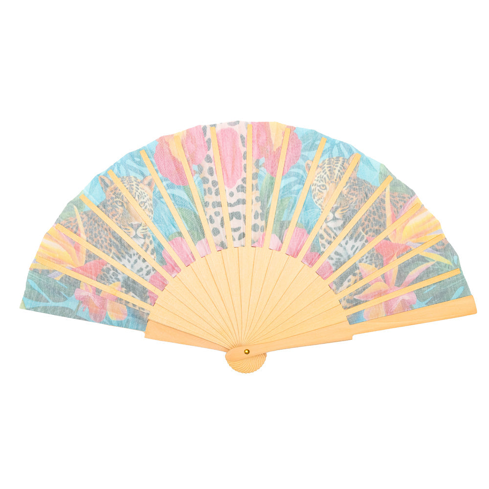 Jungle Majesty Hand Fan
