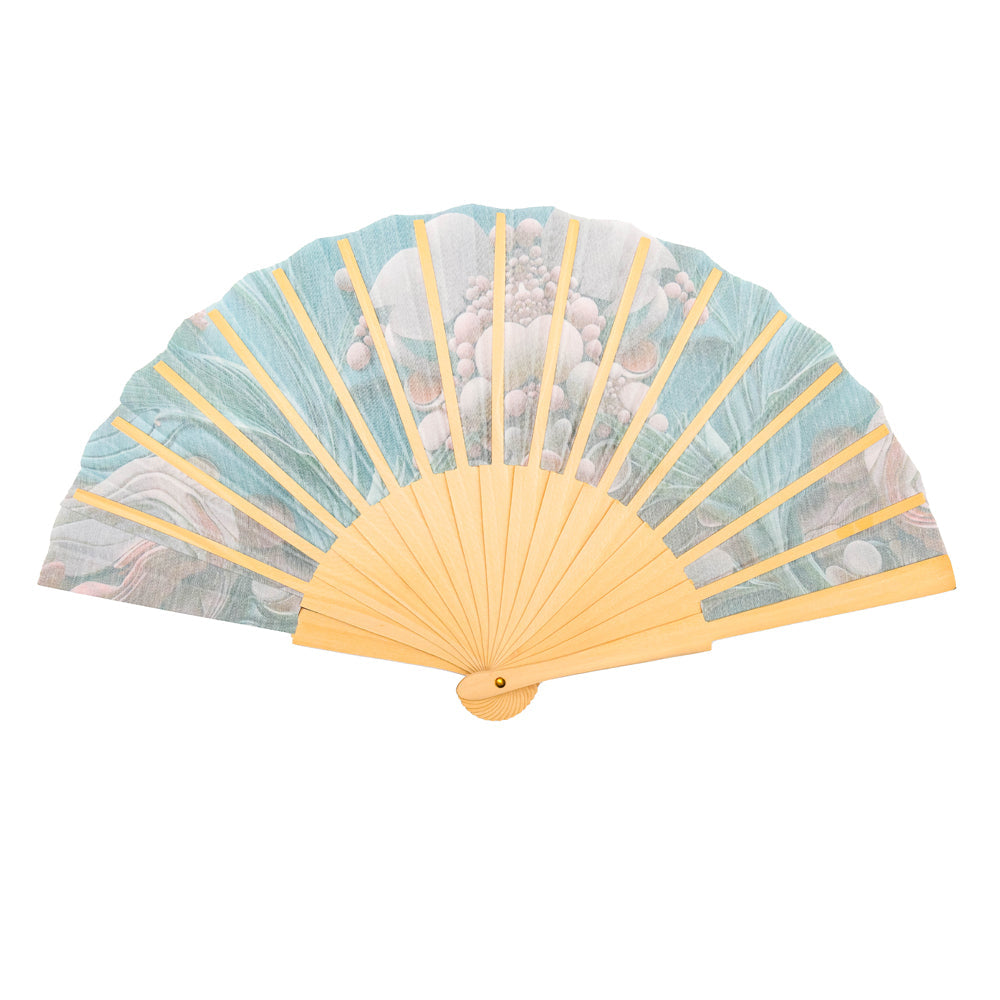 Pebble Oasis Hand Fan