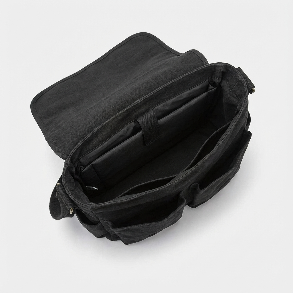Men’s Canvas Messenger Bag – Laptop Ready