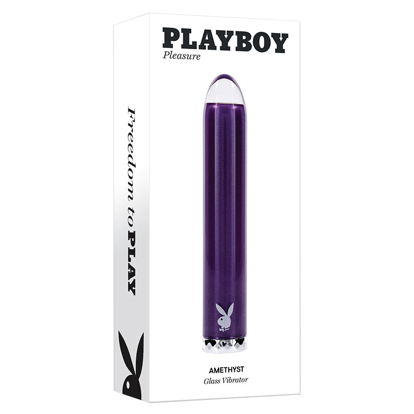 Playboy Pleasure Amethyst Glass Vibrator