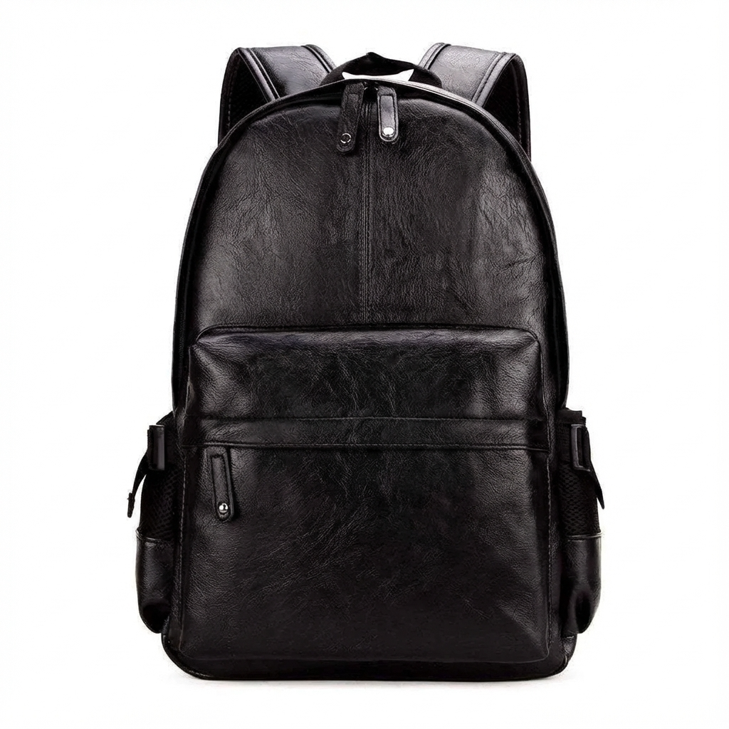 Men’s Leather Backpack – 15.6 Laptop Ready Scratch-Resistant