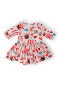 Puppy Love 3/4 Sleeve Twirl Bodysuit