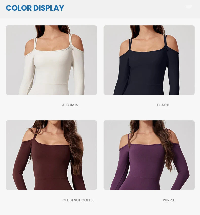 Yoga Jumpsuit Women's Sports Overalls Flared Trousers