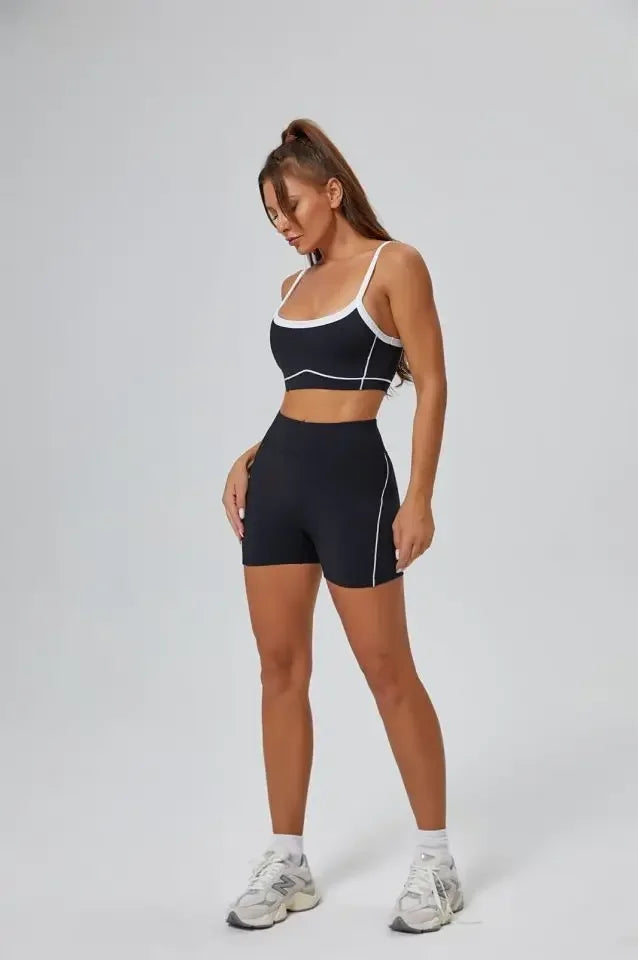 FlareLift Yoga Set: High-Waist Pants & Backless Bra