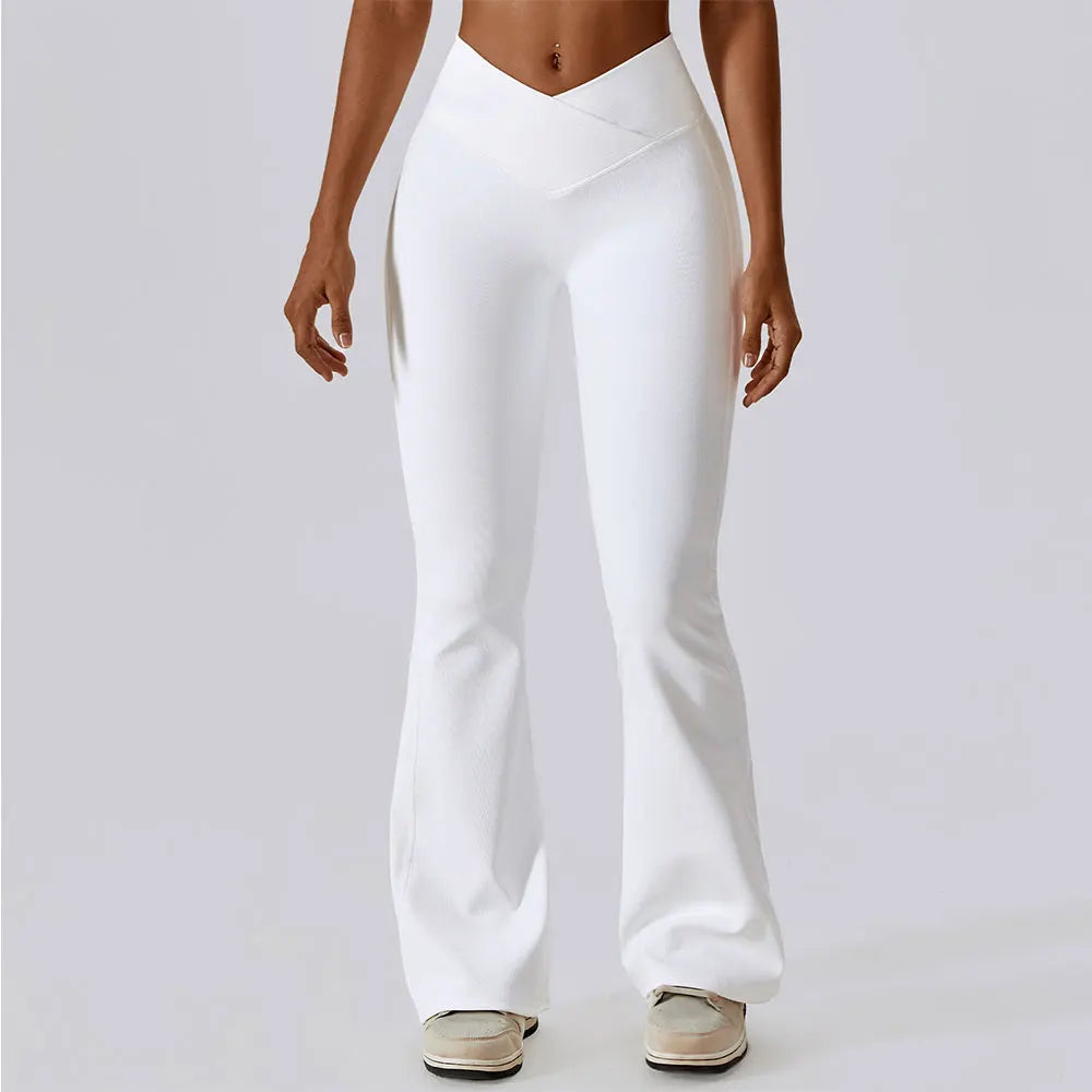 FlareFit High-Waist Yoga Trousers for Women