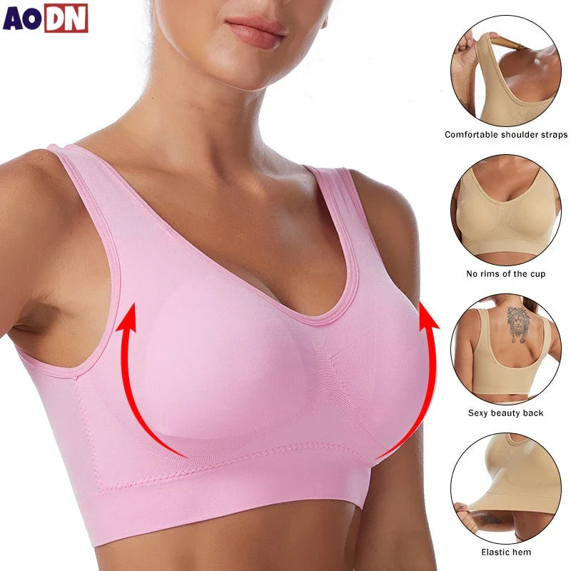 FreedomFit Plus: Wireless Seamless Adjustable Bra