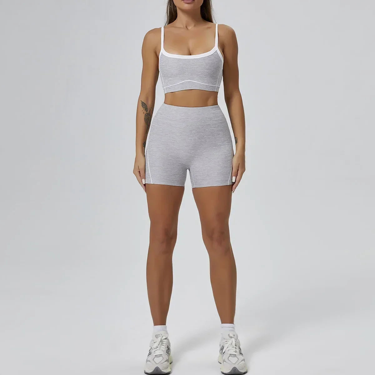 FlareLift Yoga Set: High-Waist Pants & Backless Bra