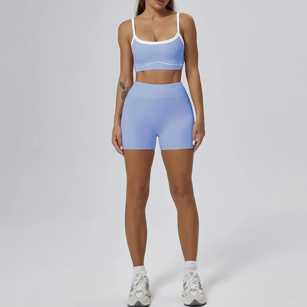 FlareLift Yoga Set: High-Waist Pants & Backless Bra