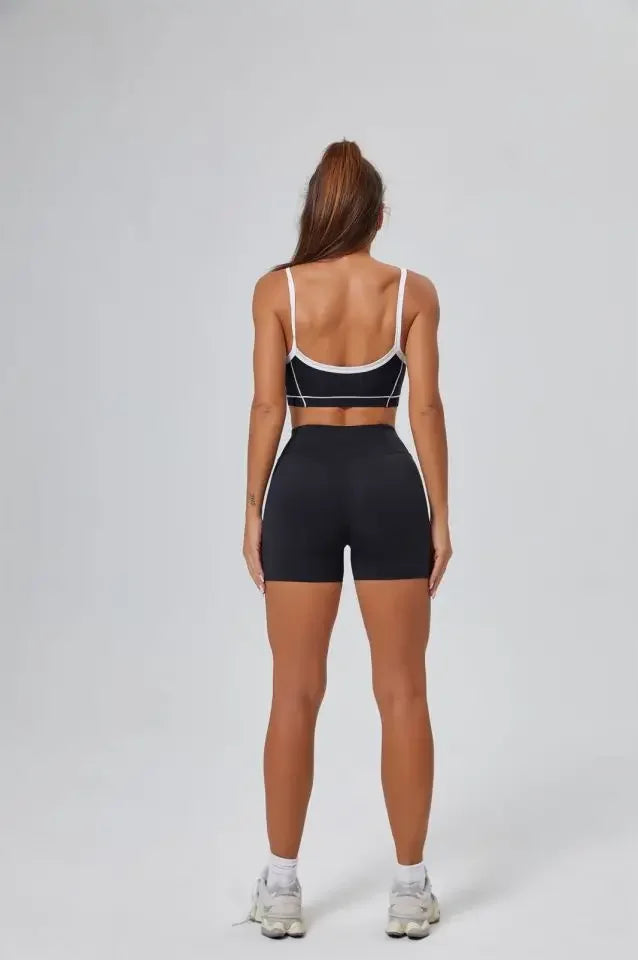 FlareLift Yoga Set: High-Waist Pants & Backless Bra