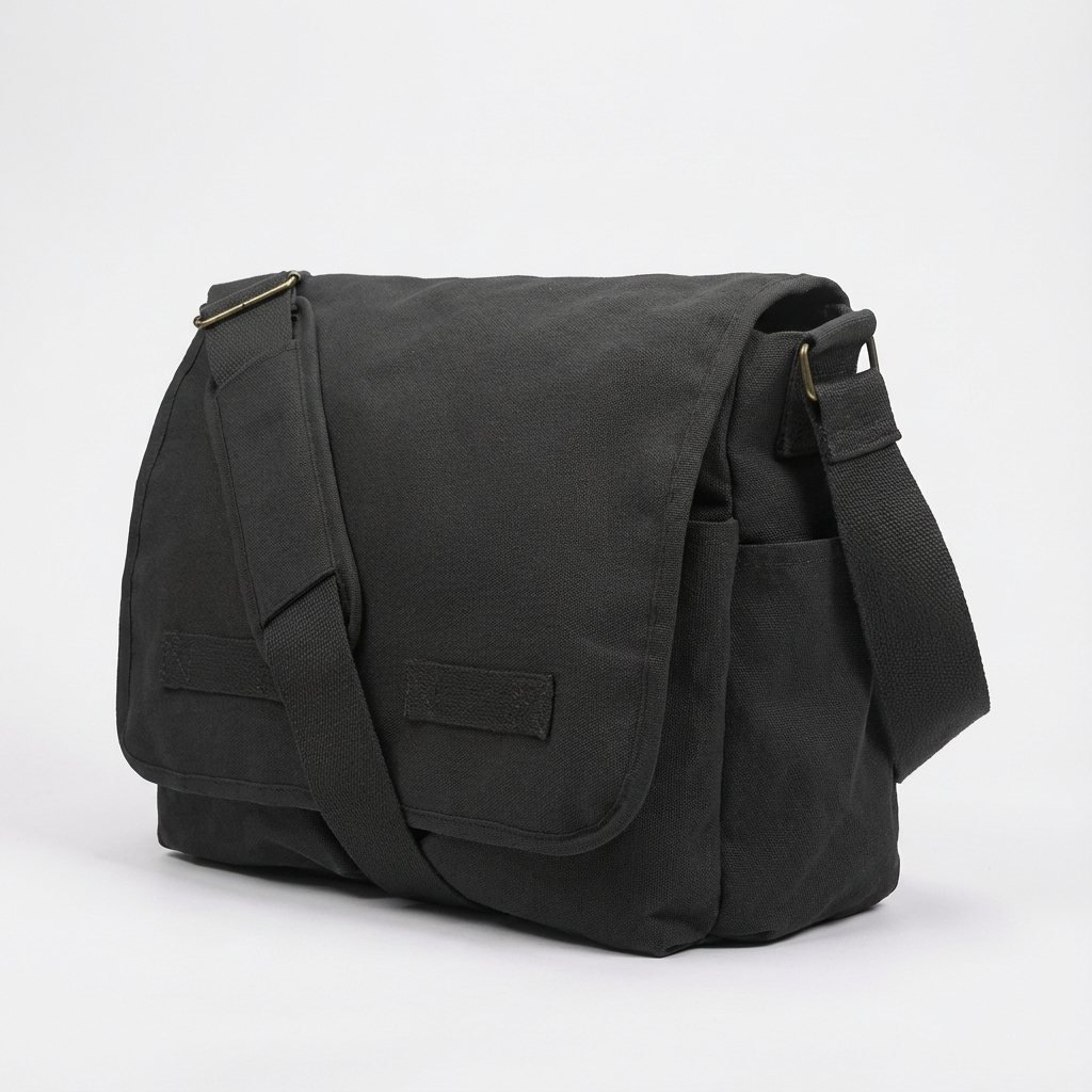 Men’s Canvas Messenger Bag – Laptop Ready