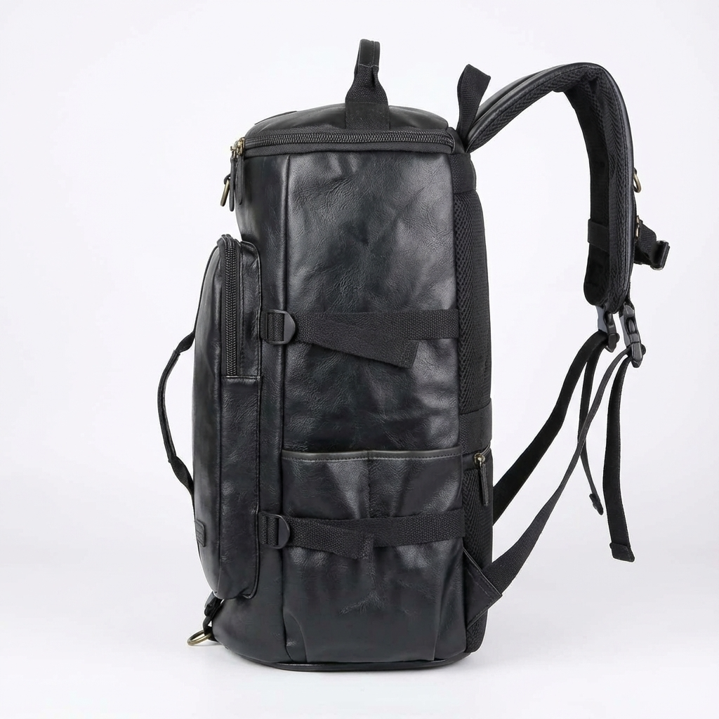 Men’s Leather Backpack – Convertible Work 40L Travel