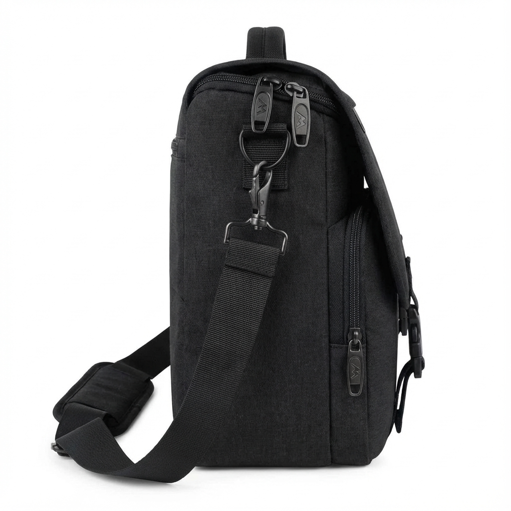 Men’s Nylon Messenger Bag – Water-Resistant 15.6 Laptop Ready