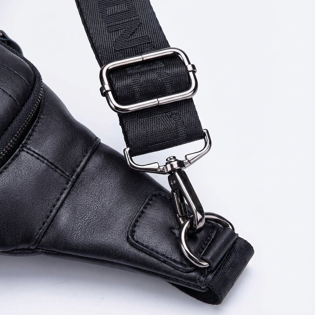 Men’s Leather Sling Bag – Secure Anti-Theft
