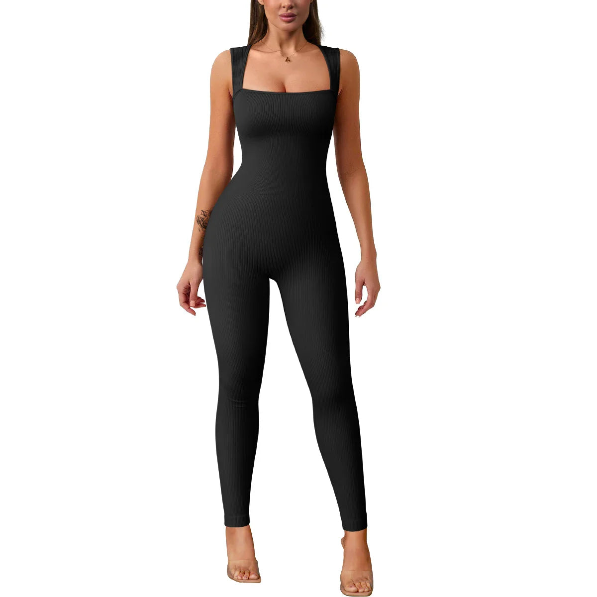 FitFlex Diva: Sleek High Waist Sports Jumpsuit