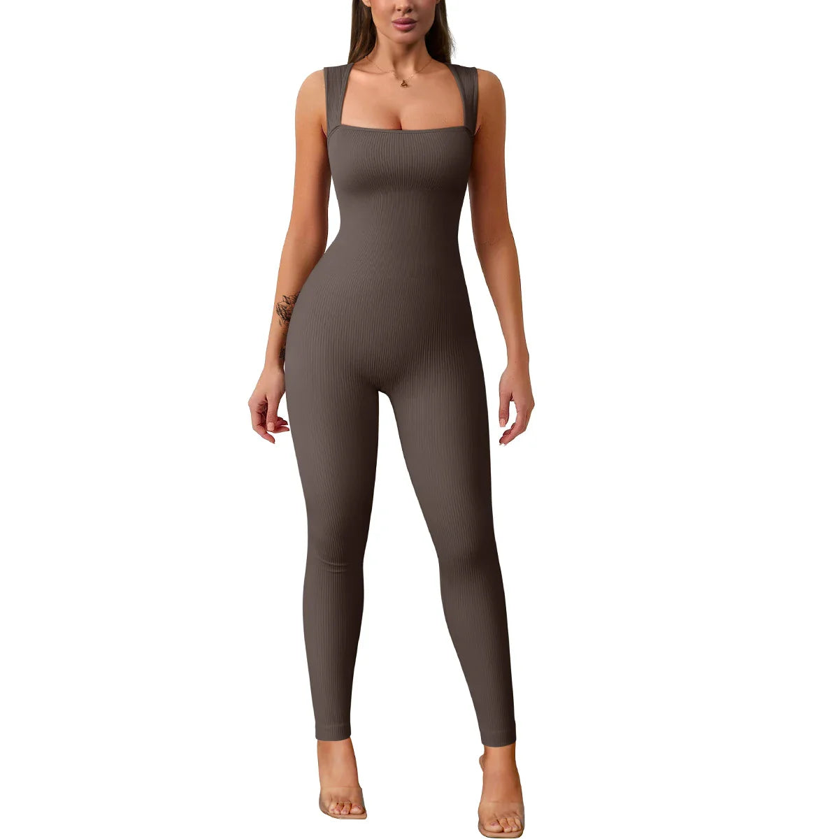 FitFlex Diva: Sleek High Waist Sports Jumpsuit