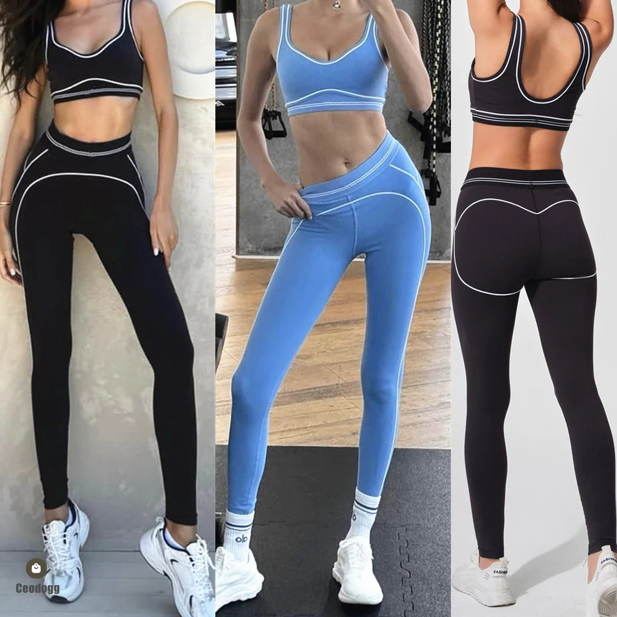 FlexFit Women's Push-Up Yoga Bra set