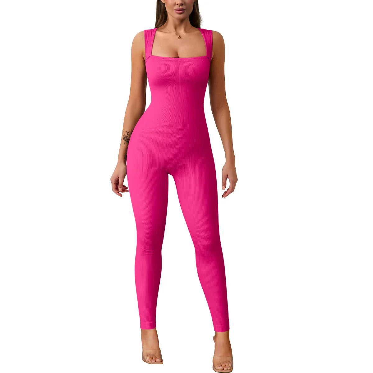 FitFlex Diva: Sleek High Waist Sports Jumpsuit
