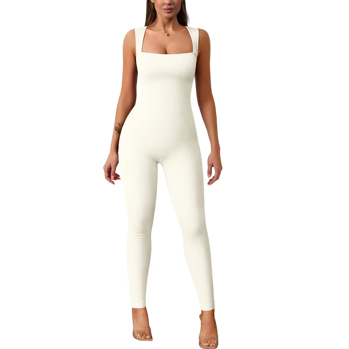 FitFlex Diva: Sleek High Waist Sports Jumpsuit