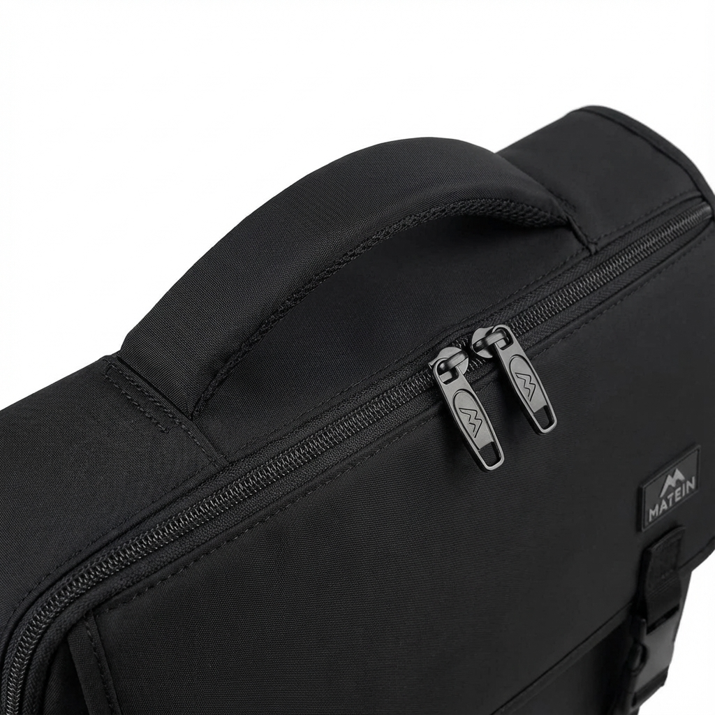 Men’s Nylon Messenger Bag – Water-Resistant 15.6 Laptop Ready