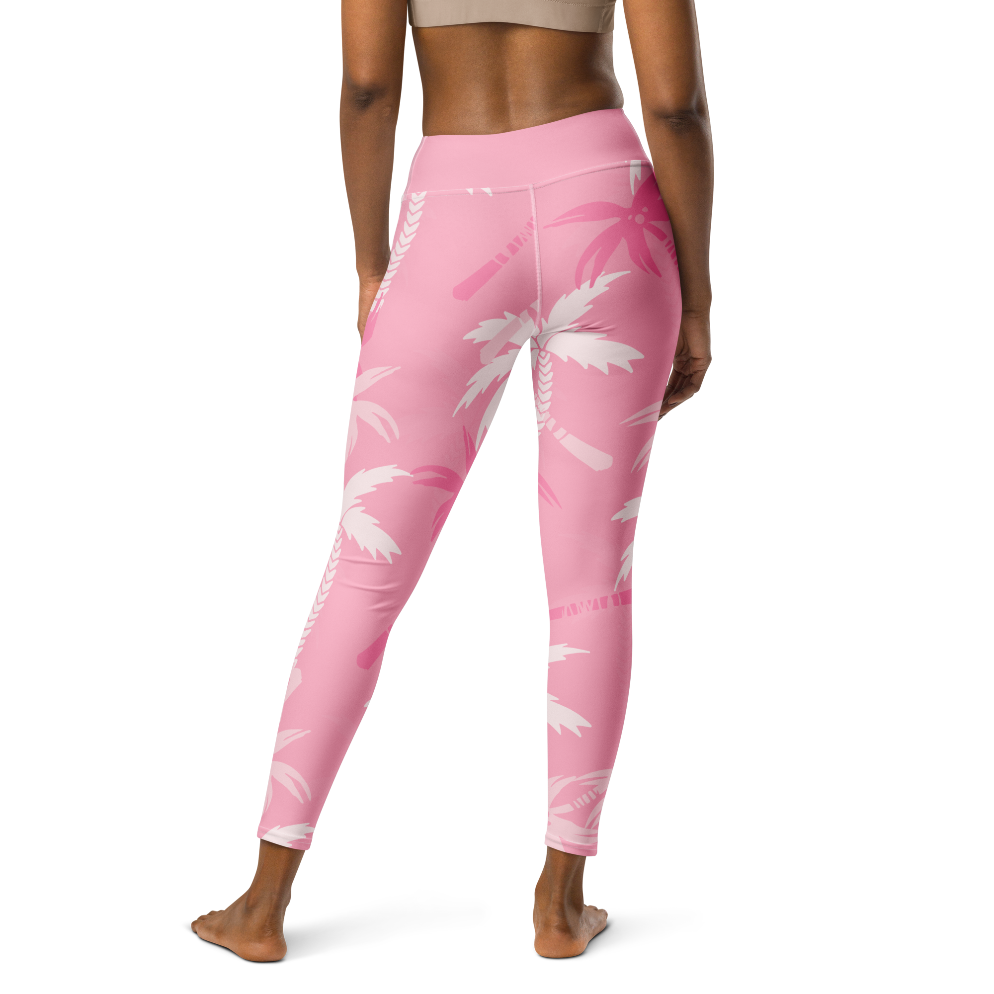 CoastFlex Sport Pink Palms Leggings