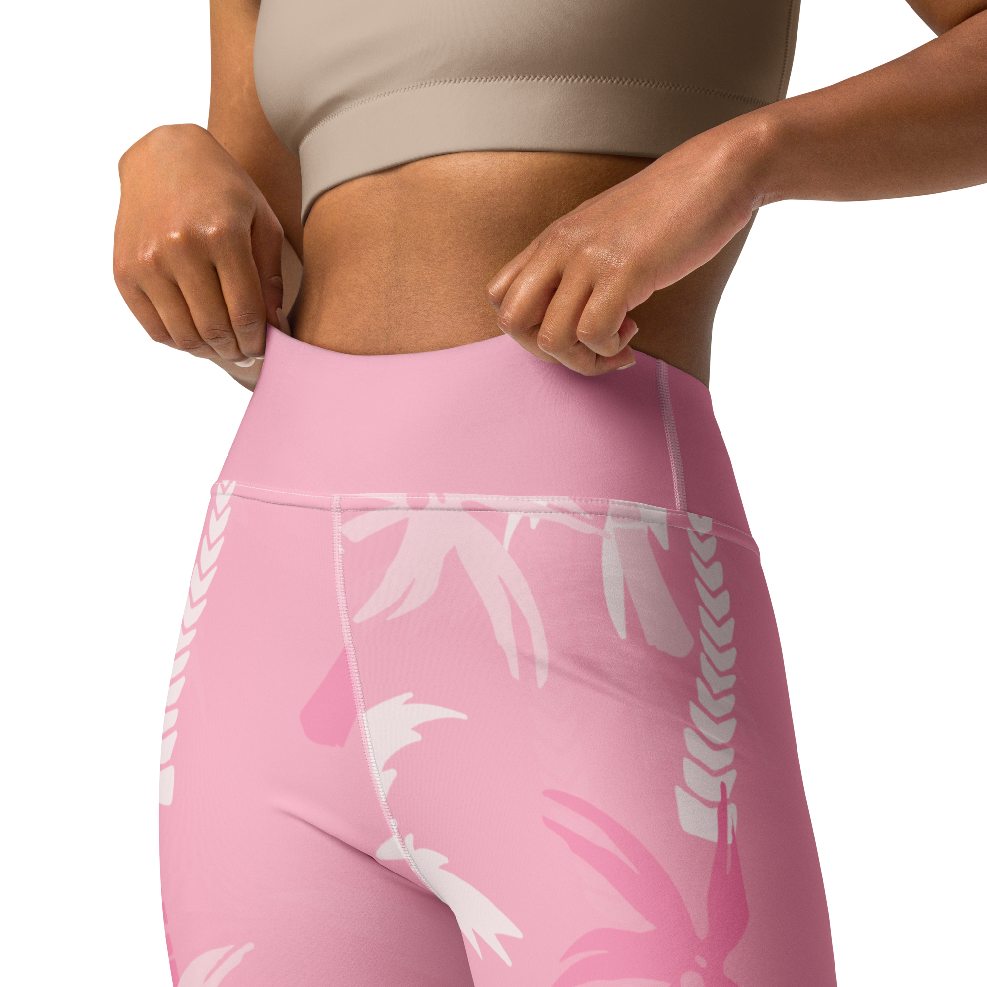 CoastFlex Sport Pink Palms Leggings