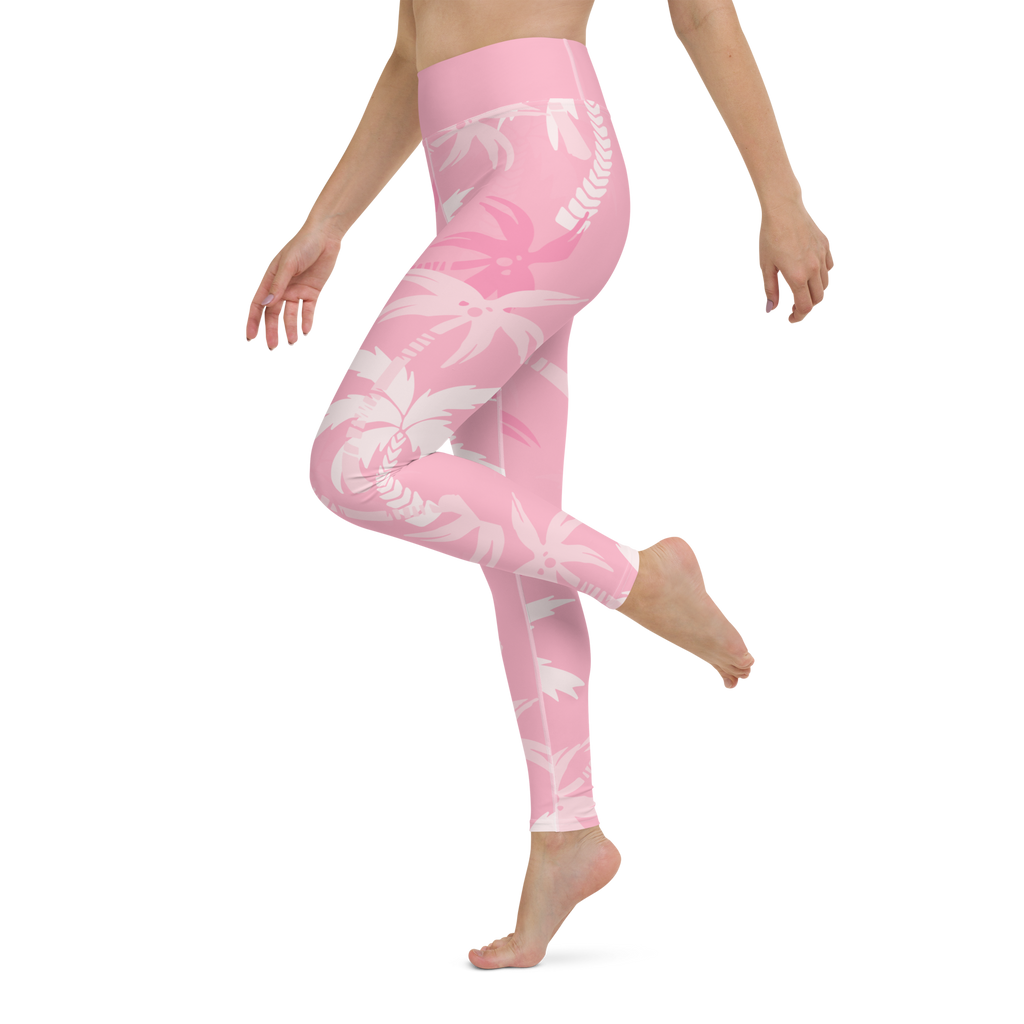 CoastFlex Sport Pink Palms Leggings