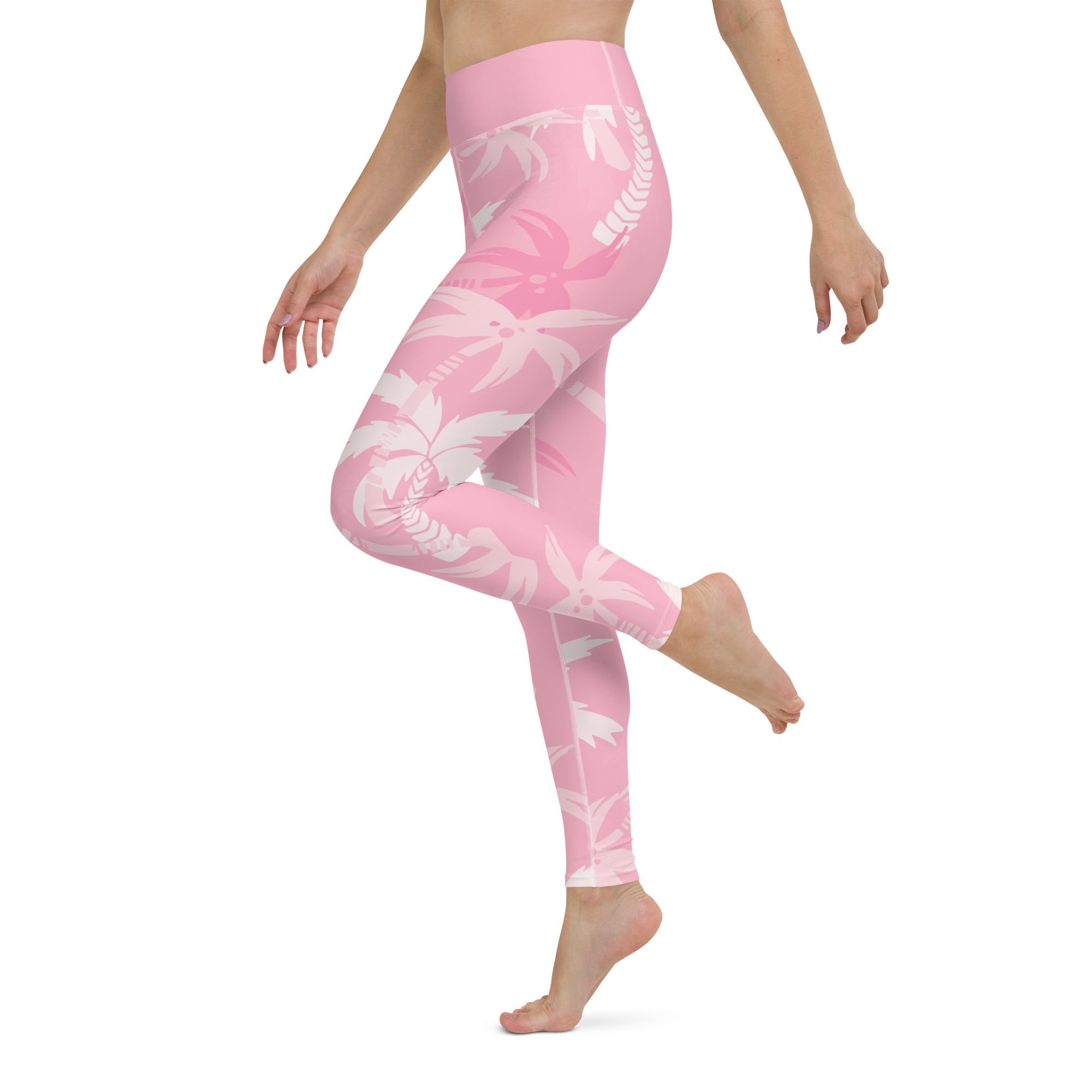 CoastFlex Sport Pink Palms Leggings