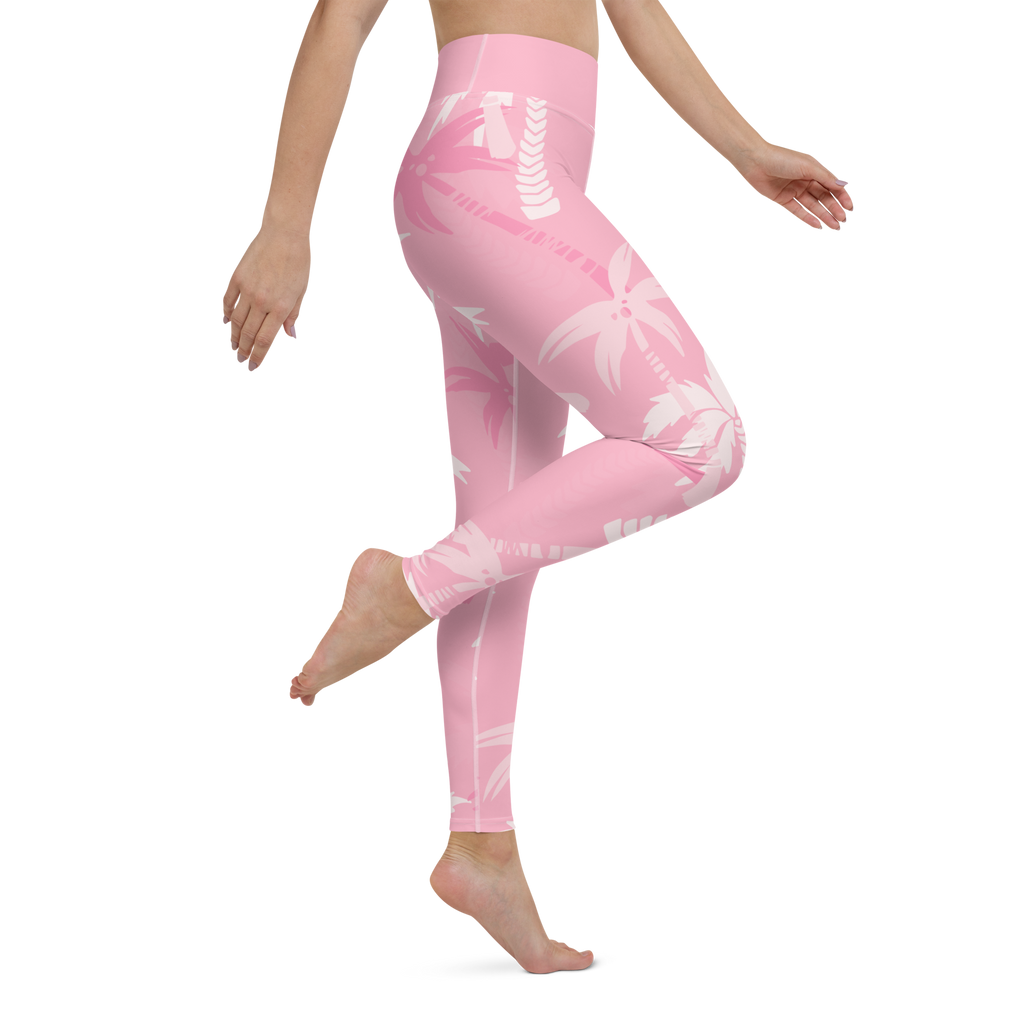 CoastFlex Sport Pink Palms Leggings