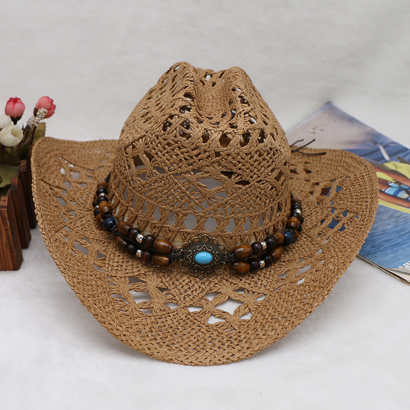 Bohemian Shell Straw Summer Beach Ethnic Style Hollow Sun Hat