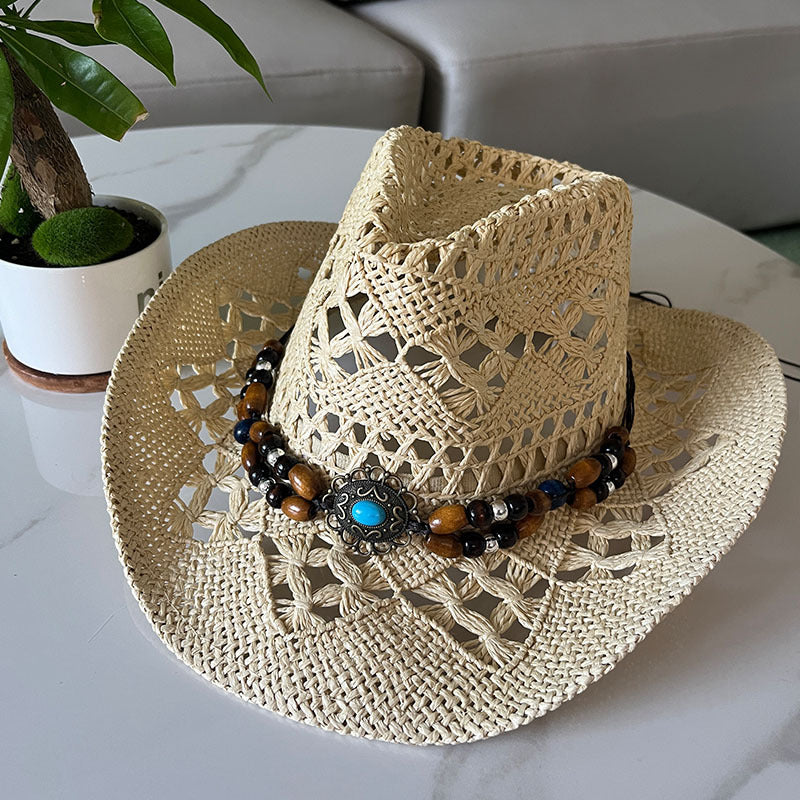 Bohemian Shell Straw Summer Beach Ethnic Style Hollow Sun Hat
