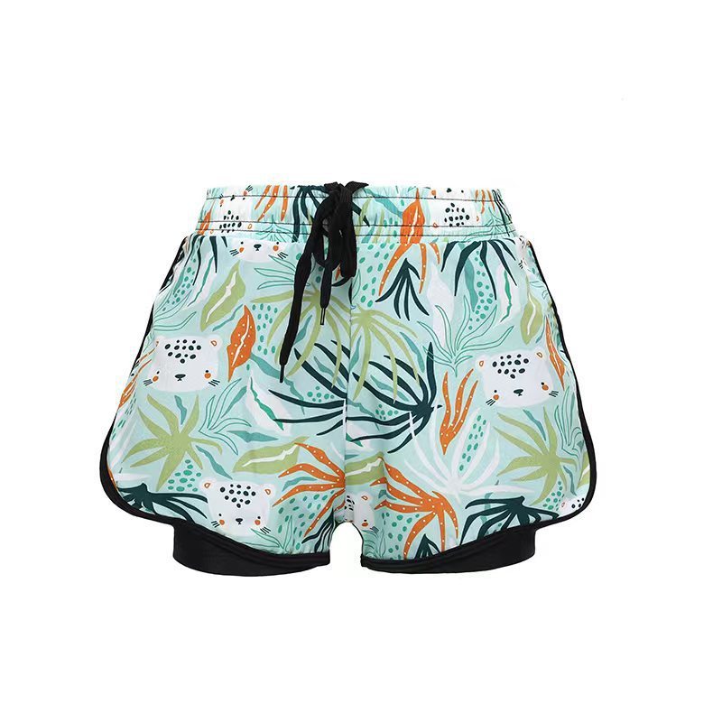 Boys' Swimming Trunks Summer Anti-embarrassment Double-layer Quick-drying