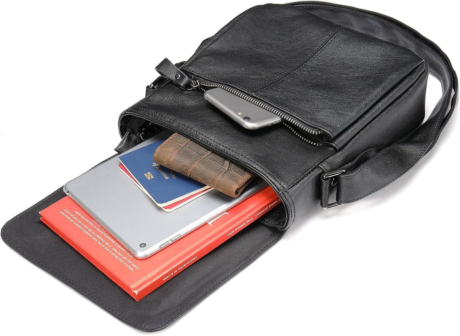 Men’s Leather Sling Bag – Professional Commute