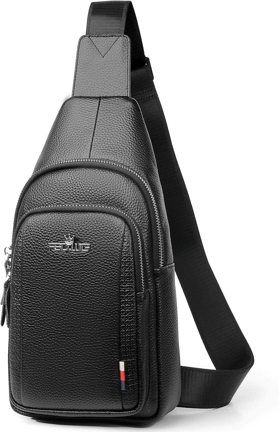 Men’s Leather Sling Bag – Modern Everyday Carry
