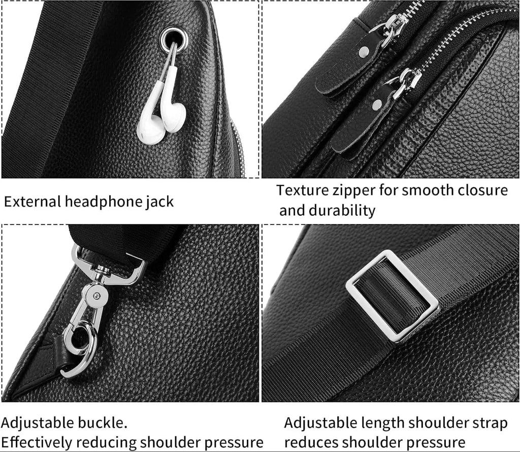 Men’s Leather Sling Bag – Modern Everyday Carry