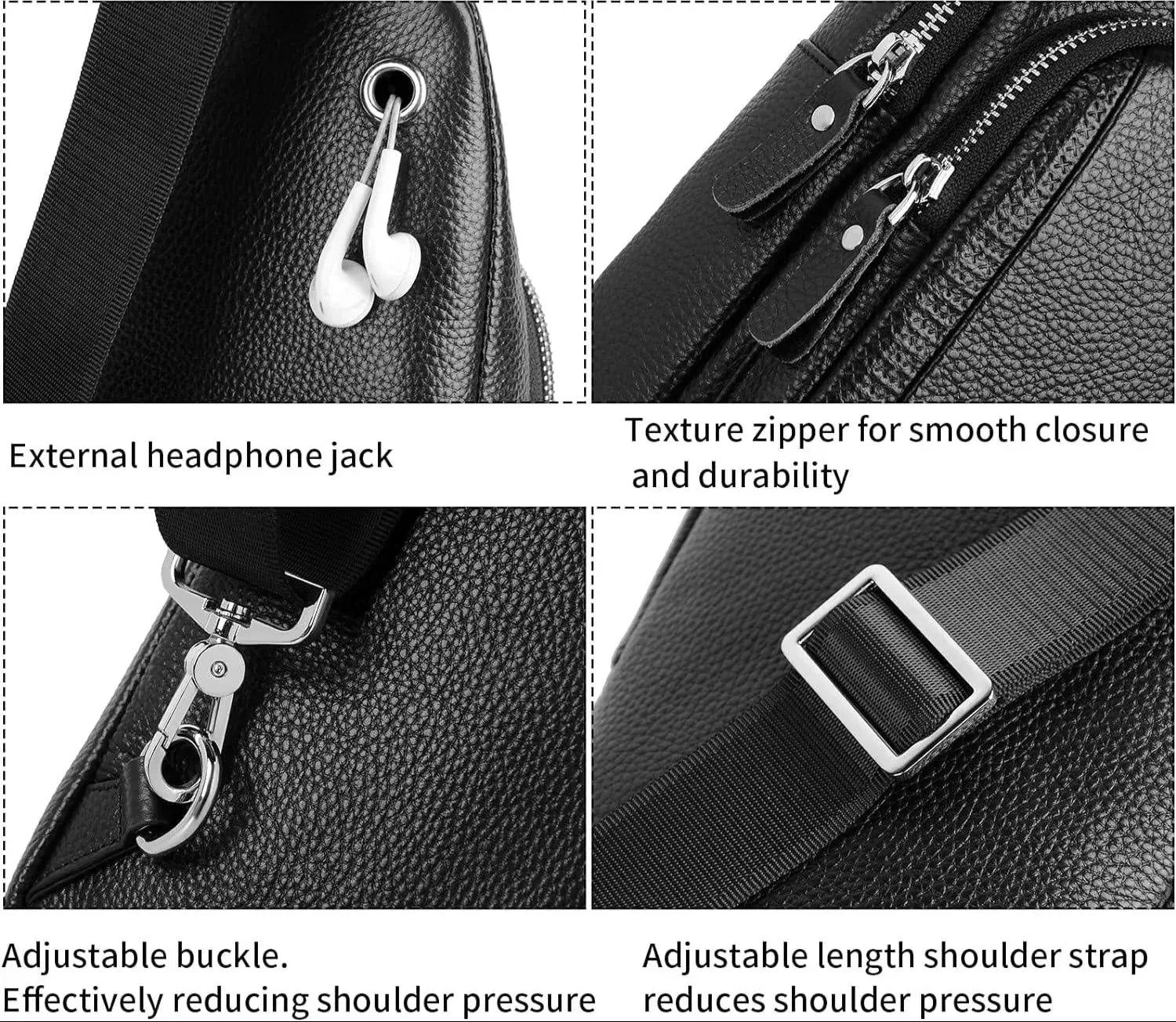 Men’s Leather Sling Bag – Modern Everyday Carry